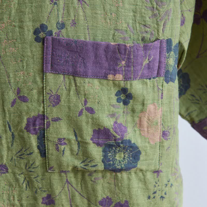 Garden Floral Organic Cotton Kimono Robe - image 21