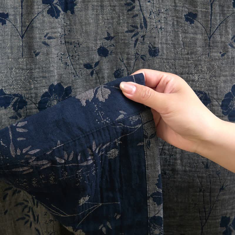 Garden Floral Organic Cotton Kimono Robe - image 26