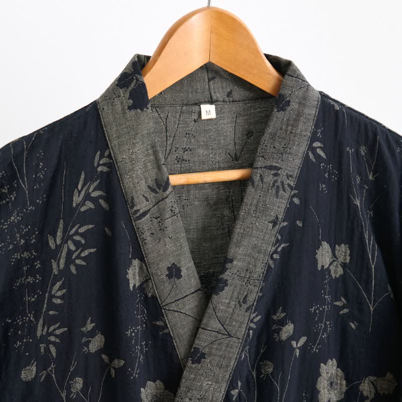 Garden Floral Organic Cotton Kimono Robe - image 2