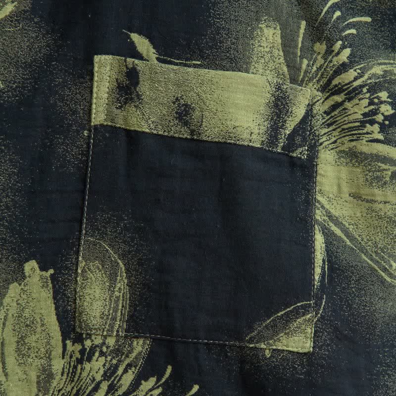 Watercolor Floral Organic Cotton Kimono Robe - image 20