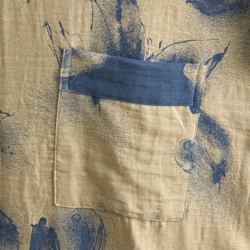 Watercolor Floral Organic Cotton Kimono Robe - image 11