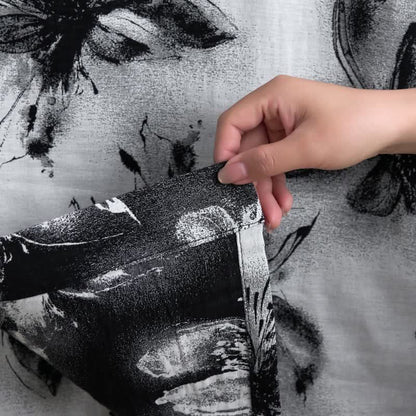 Watercolor Floral Organic Cotton Kimono Robe - image 36
