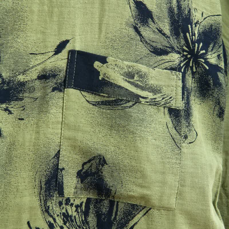 Watercolor Floral Organic Cotton Kimono Robe - image 24