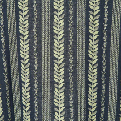 Leaf Striped Cotton Gauze Kimono Robe - image 8