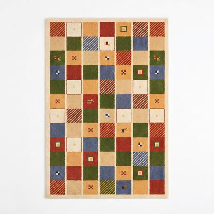 Colorful Patchwork Checkered Area Rug - image 4
