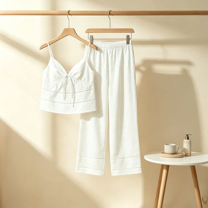 Solid Camisole & Pants Lounge Set - image 5