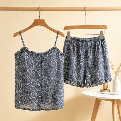 Floral Cotton Ruffle Cami Women's Pajamas - image 0