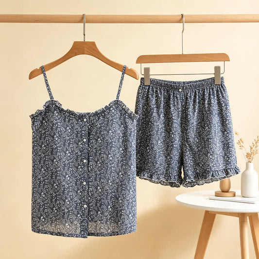 Floral Cotton Ruffle Cami Women's Pajamas - image 0