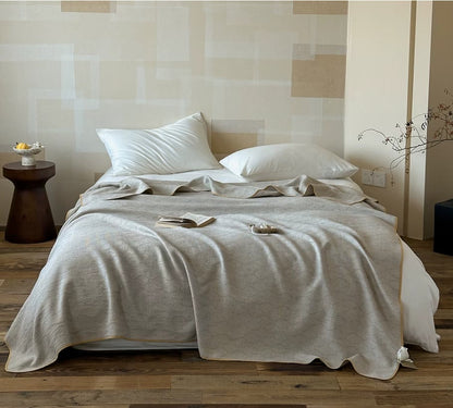 Geometric Floral 4-Layer Yarn-Dyed Gauze Quilt - Queen - image 0