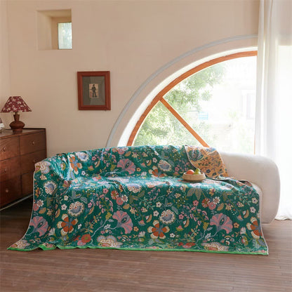 Farmhouse Botanical Reversible Gauze Quilt - image 3