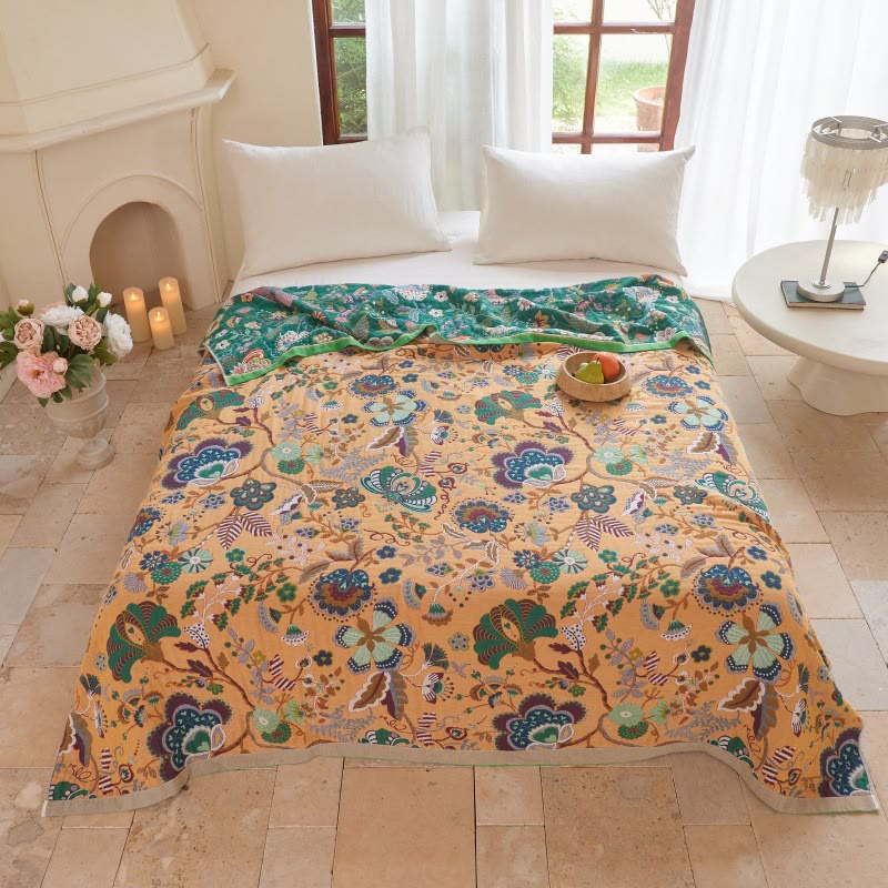 Farmhouse Botanical Reversible Gauze Quilt - image 1