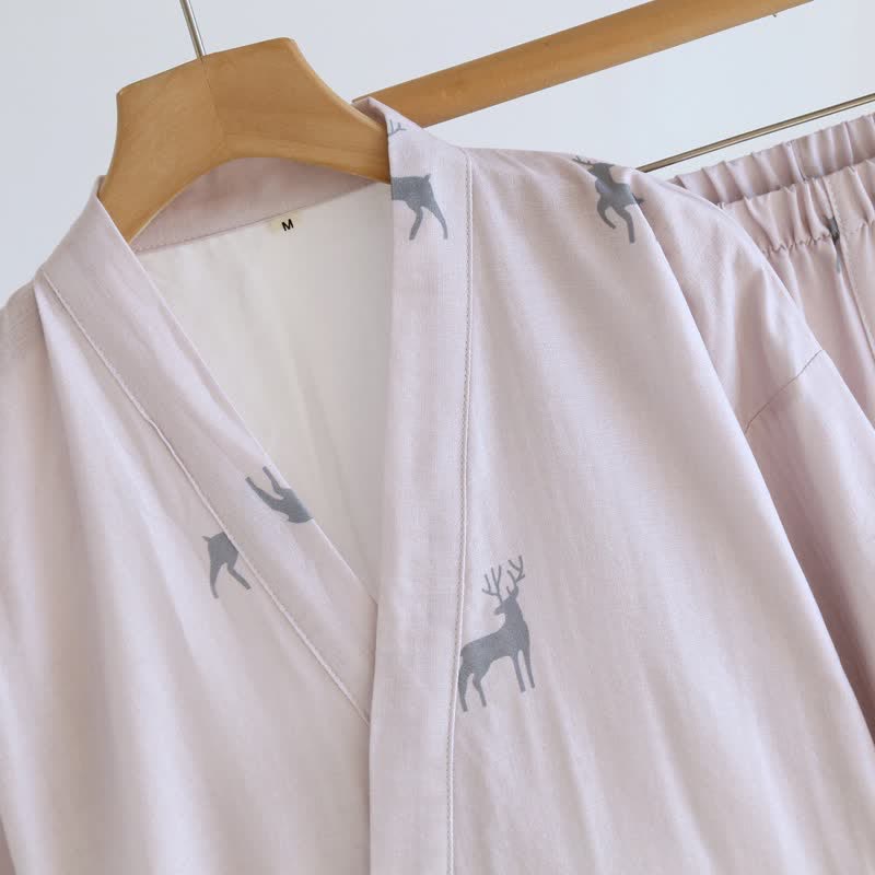 Couple Matching Deer Cotton Loungewear Set - image 4