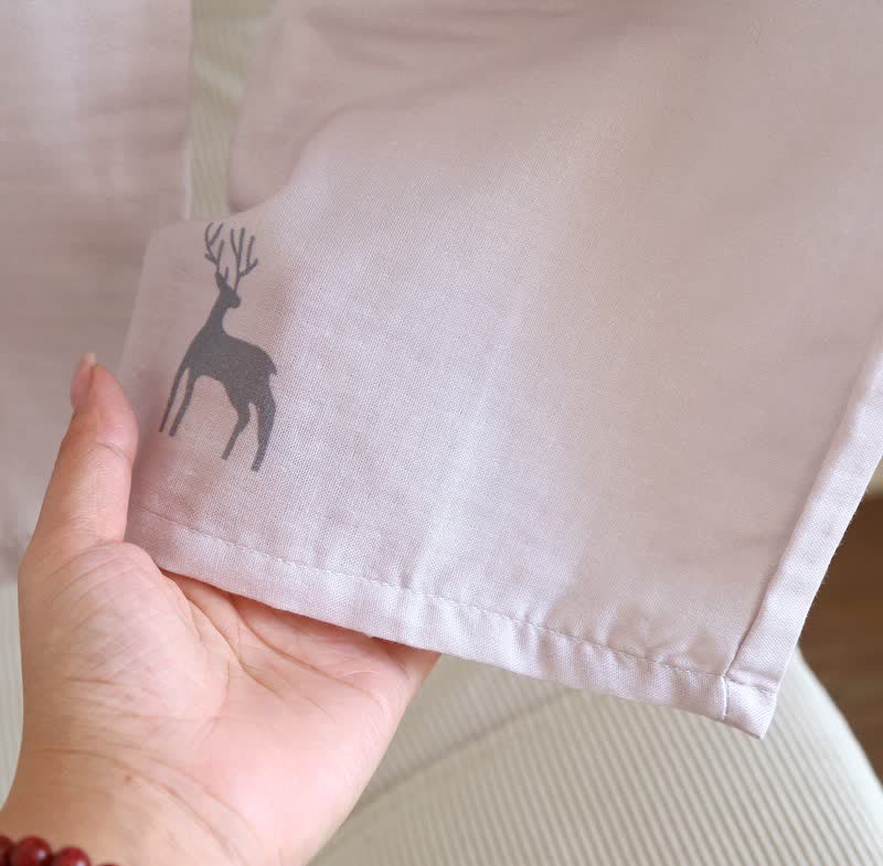 Couple Matching Deer Cotton Loungewear Set - image 12