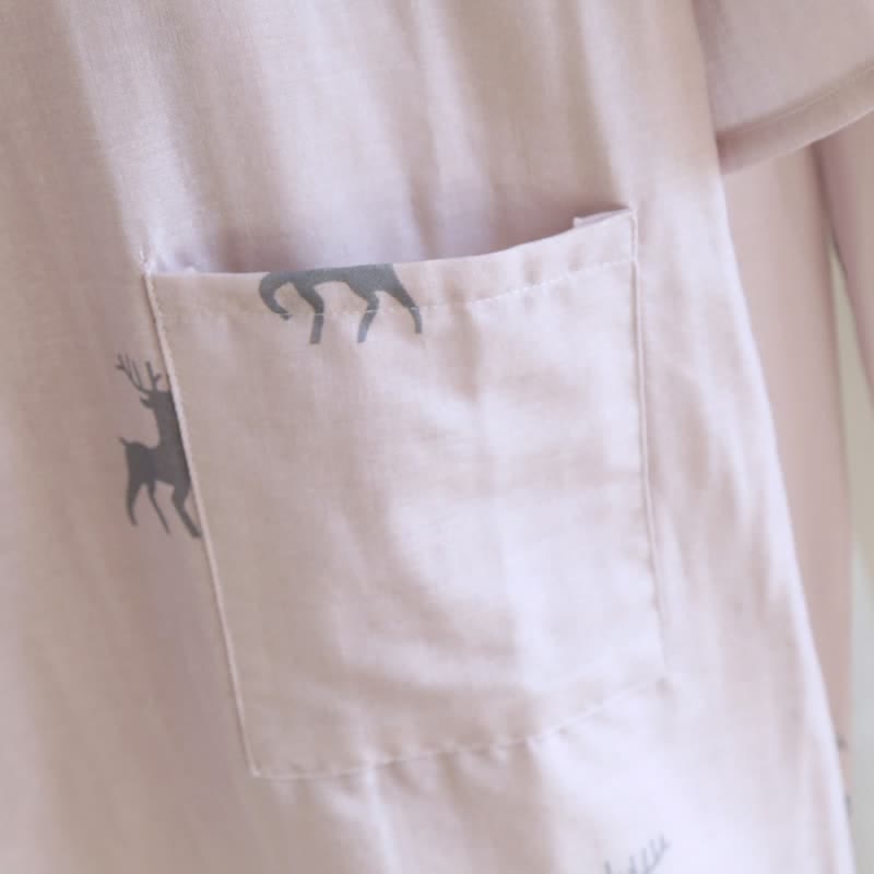 Couple Matching Deer Cotton Loungewear Set - image 7