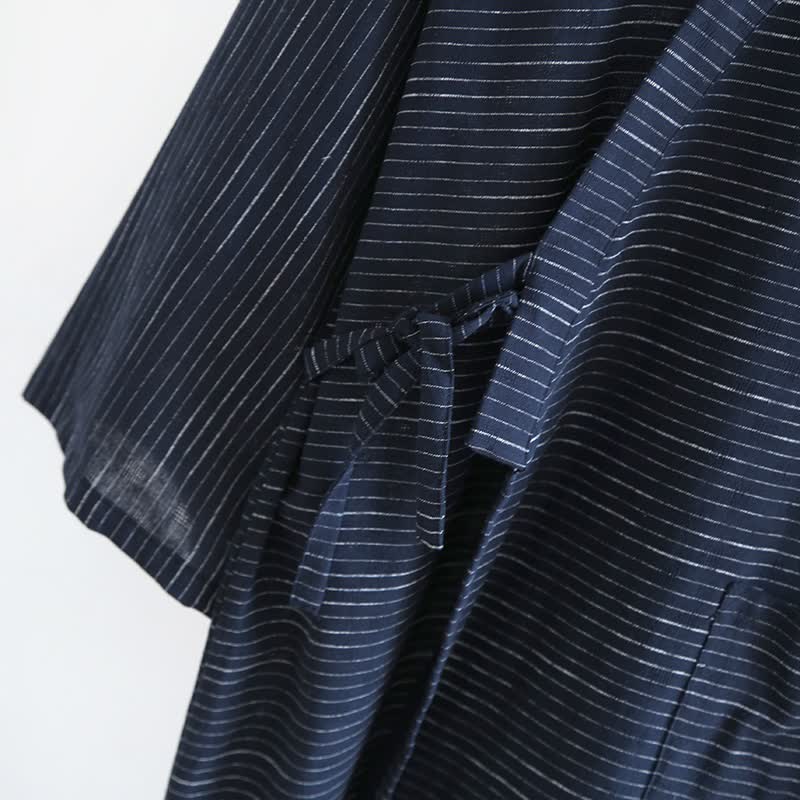 Unisex Cotton Gauze Kimono Lounge Robe - image 14