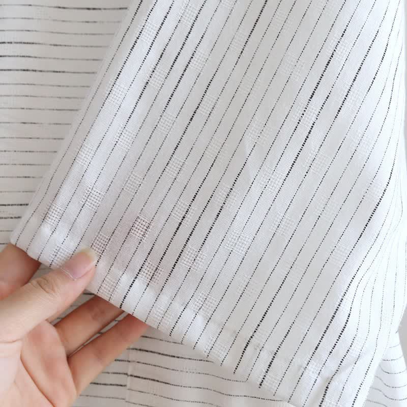 Unisex Cotton Gauze Kimono Lounge Robe - image 9