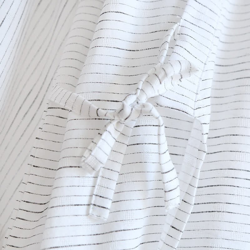 Unisex Cotton Gauze Kimono Lounge Robe - image 7