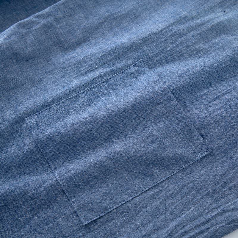 Unisex Solid Cotton Short Sleeve Pajamas - image 11