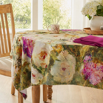 Soft Impressionist Rose Tablecloth - image 2