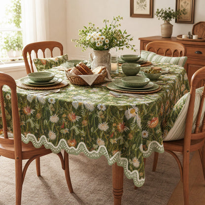 Woodland Wildflower & Daisy Tablecloth - image 2