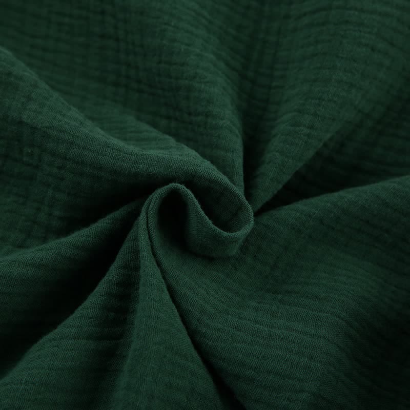 Solid Color Cotton Gauze Kimono Pajamas - image 16