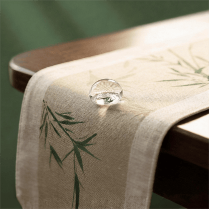 Oriental Ink-Wash Bamboo Table Runner - image 3