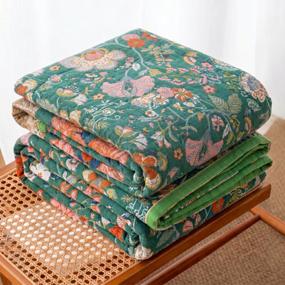 Farmhouse Botanical Reversible Gauze Quilt - image 2