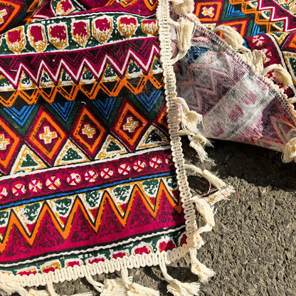 Boho Tribal Picnic Blanket with Tassels - image 5