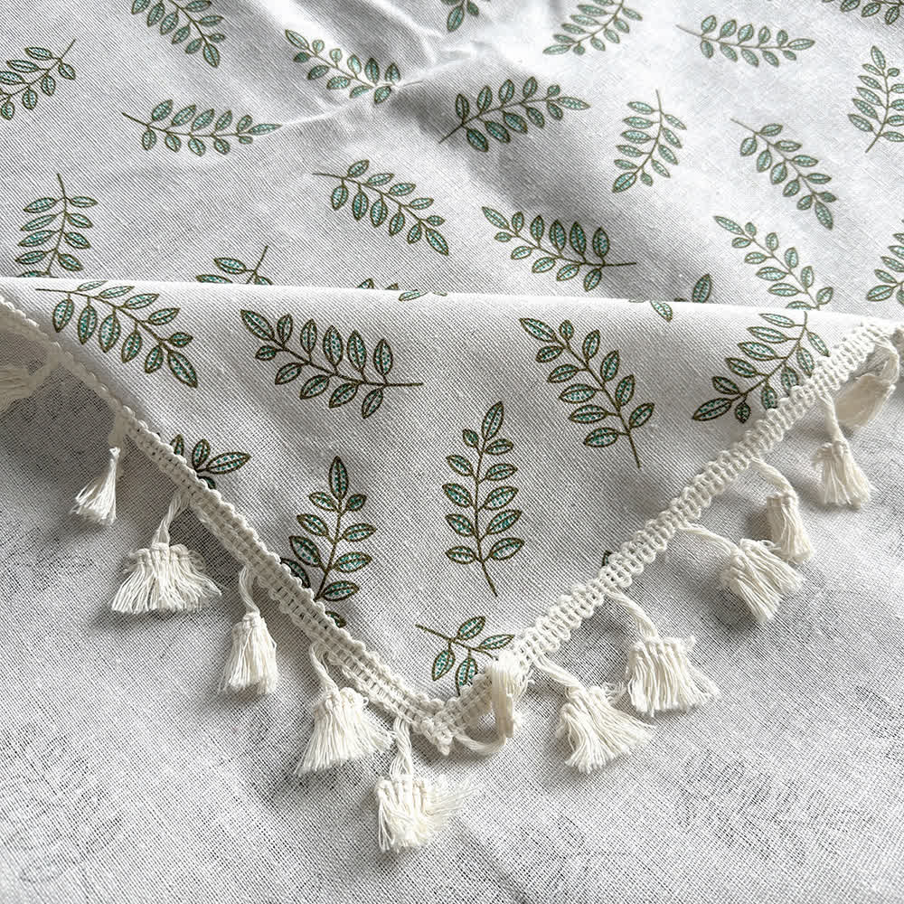Minimalist Leaf Picnic Blanket Tablecloth - image 3