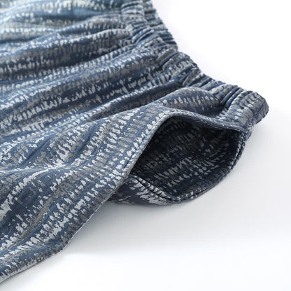 Unisex Blue Artistic Cotton Pajama Set - image 5