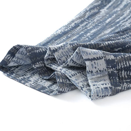 Unisex Blue Artistic Cotton Pajama Set - image 4