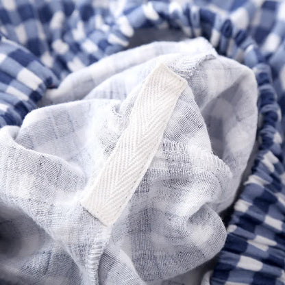 Mixed-Match Gingham Print Loungewear Set - image 7