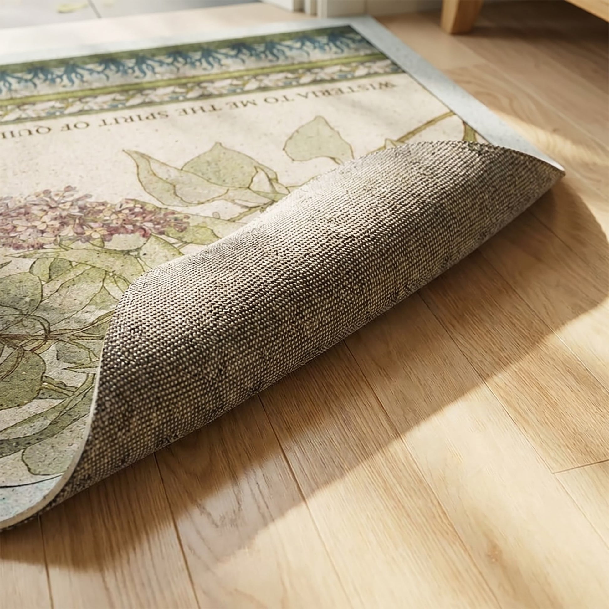 Lilac Floral Multi-Purpose Area Rug - image 3