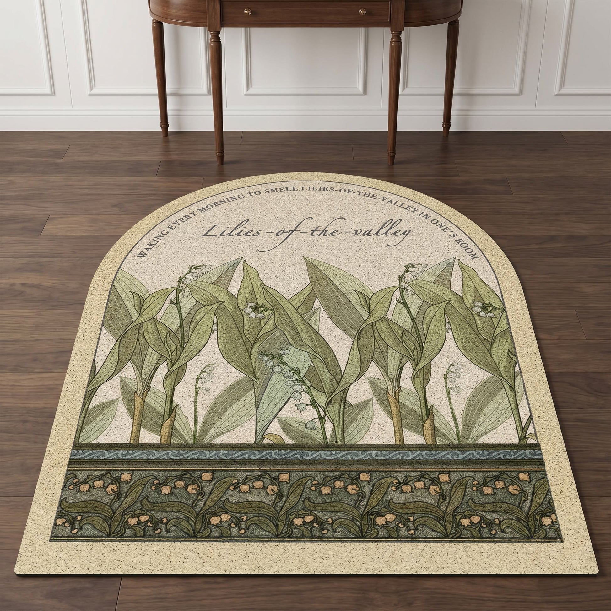 Vintage Lily of the Valley  Area Rug - image 1