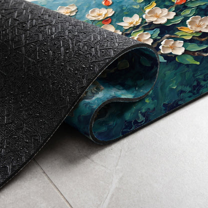 Impressionist Magnolia Bathroom Rug - image 3