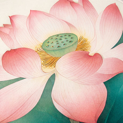 Oriental Lotus Floral Bathroom Rug - image 4