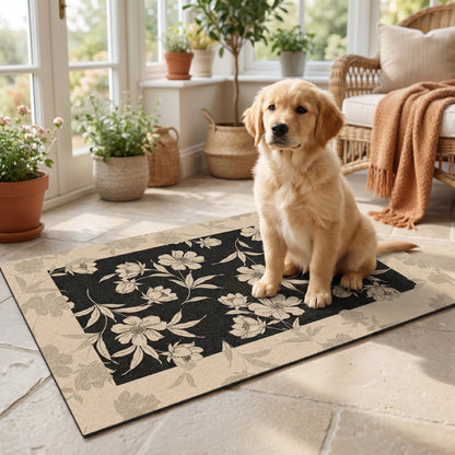 Vintage Peony Diatomaceous Earth Bathroom Rug - image 1