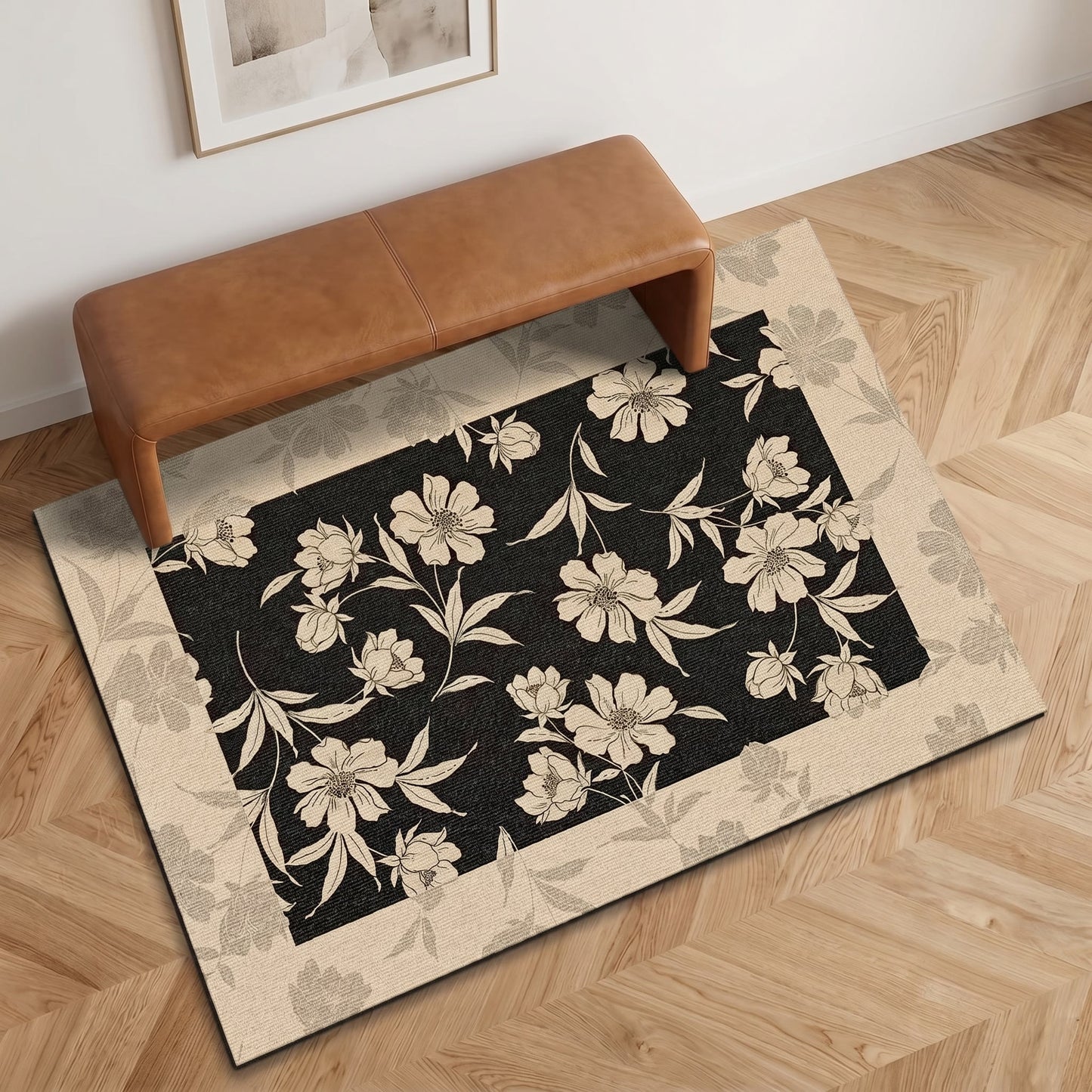 Vintage Peony Diatomaceous Earth Bathroom Rug - image 2