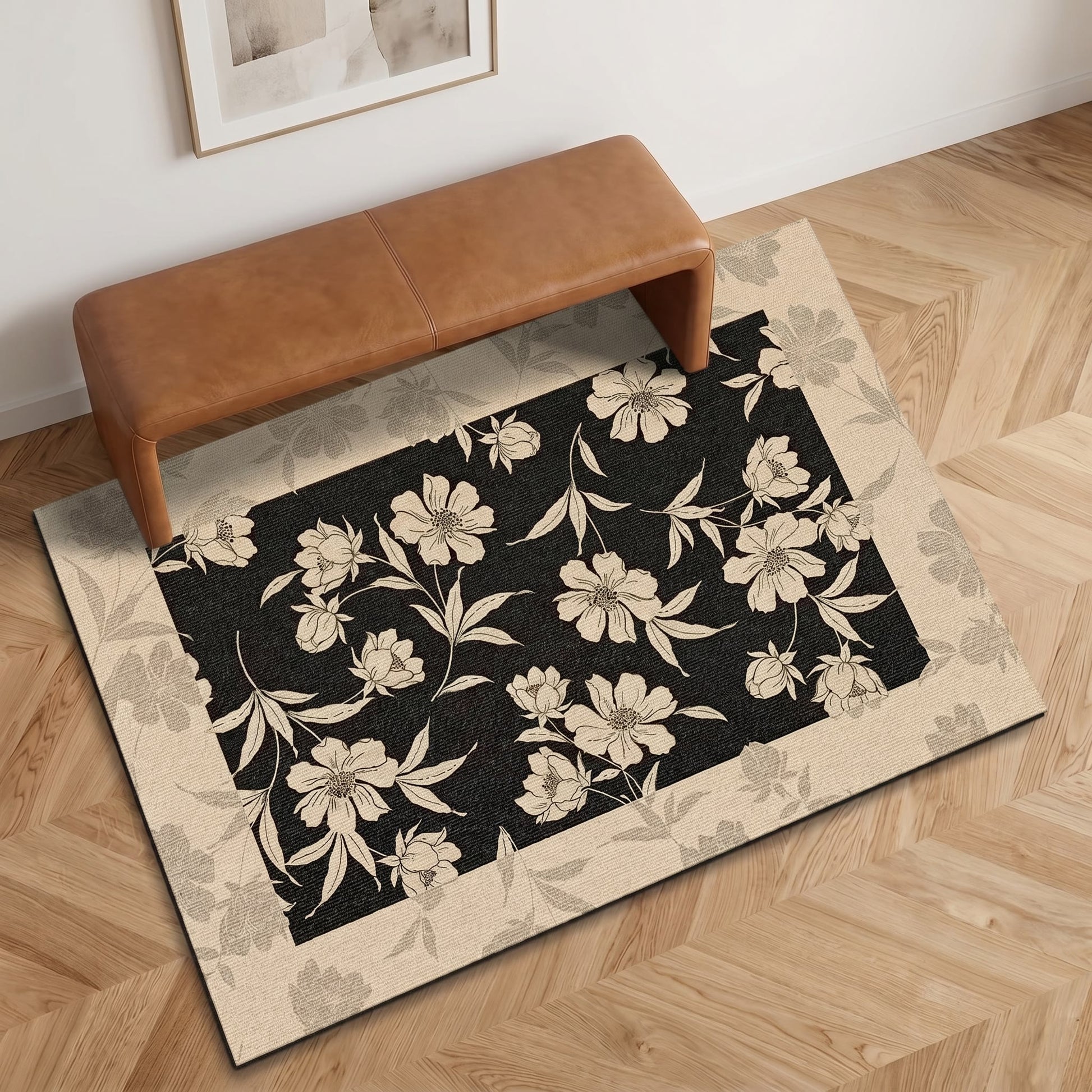Vintage Peony Diatomaceous Earth Bathroom Rug - image 2