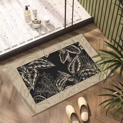 Tropical Leaf Vintage Bathroom Rug - 31" × 47" - image 0