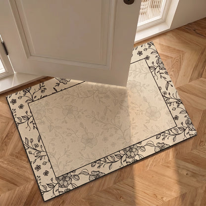 Vintage Vine Floral Bathroom Rug - image 2