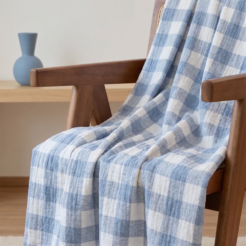 Classic Check Cotton Gauze Quilt - image 3
