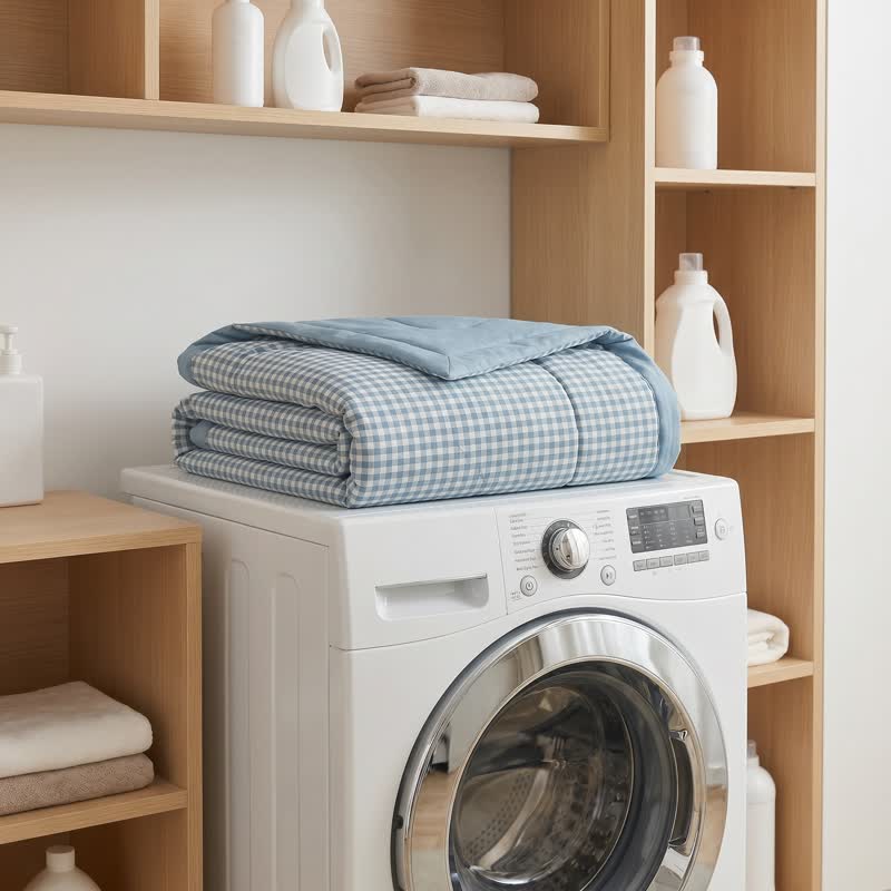 Classic Gingham Cotton Gauze Quilt - image 3