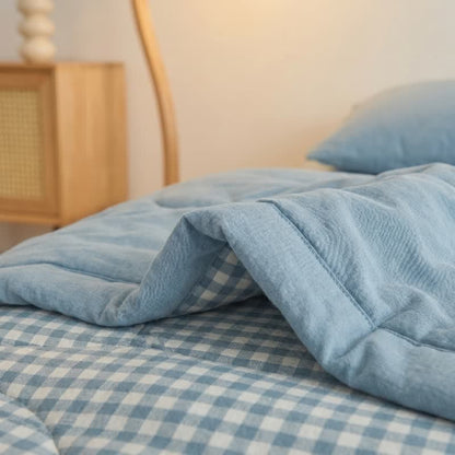 Classic Gingham Cotton Gauze Quilt - image 4