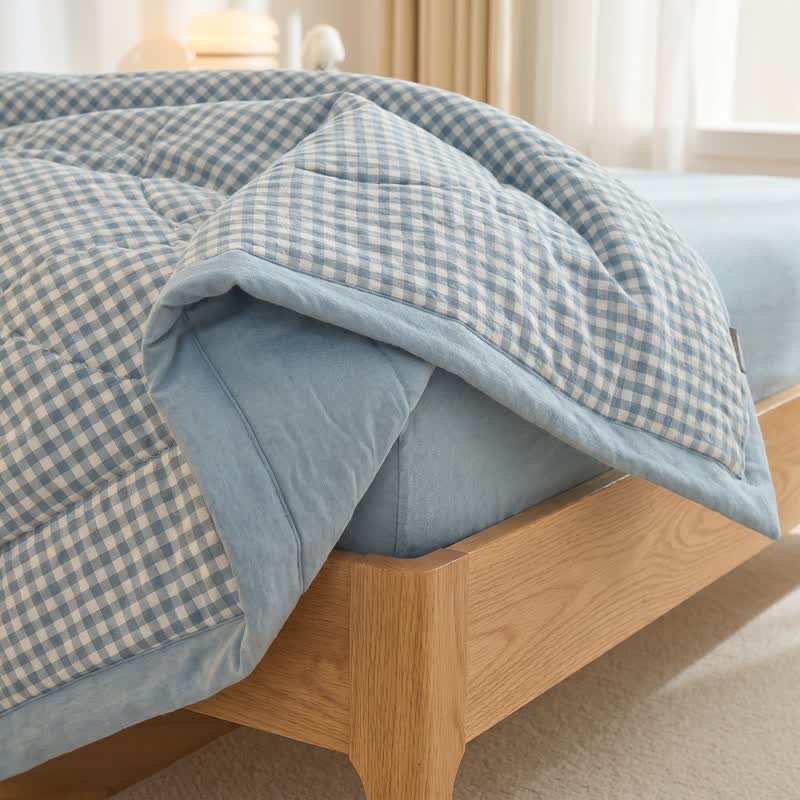 Classic Gingham Cotton Gauze Quilt - image 5