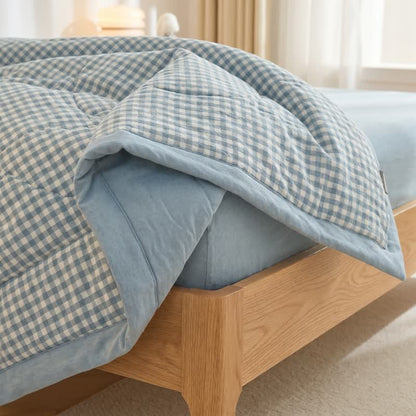 Classic Gingham Cotton Gauze Quilt - image 5
