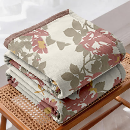 Vintage Rose Floral Cotton Gauze Quilt - image 3