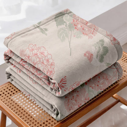 Beanpaste Pink Hydrangea Jacquard Quilt - image 3