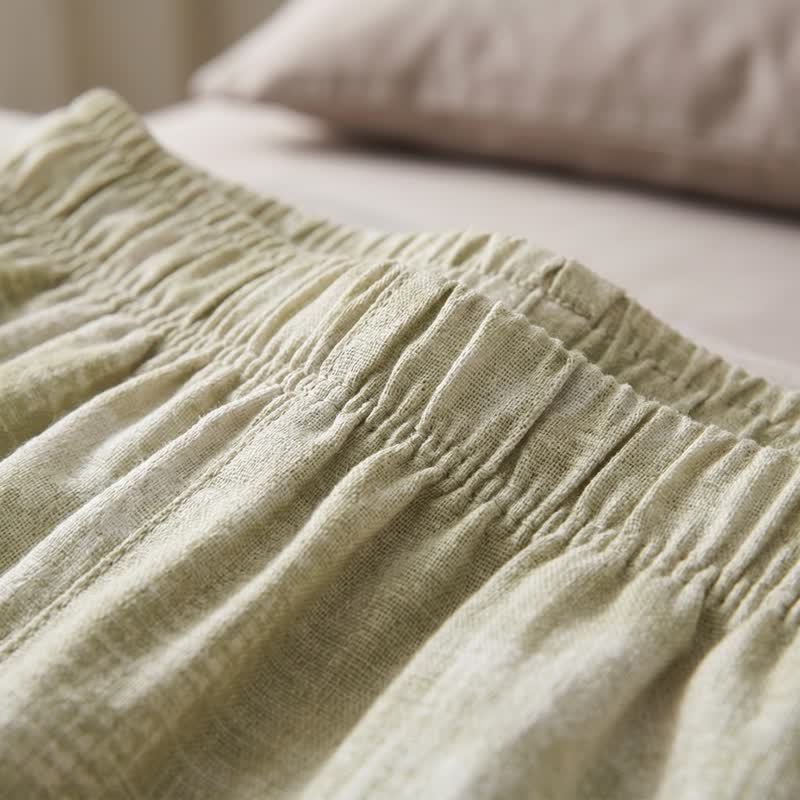 Light Floral & Subtle Gingham Button Loungewear Set - image 7