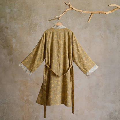 Cotton Reversible Floral Kimono Robe - image 2